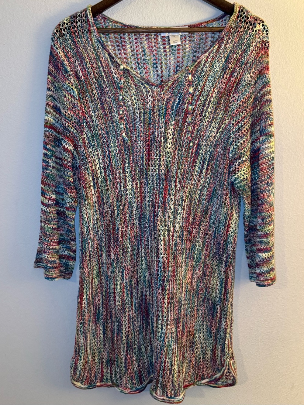 Christopher & Banks Multi-Color Sweater - XL